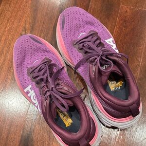 Hoka Women's Purple and Pink Running Shoes